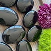 image:imageBlack Obsidian Palm Stone Natural Healing Crystal Worry Stones for Chakra Balancing Positive Energy Meditation Reiki Healing Yoga Accessories Spiritual Gifts for Women and Mens
