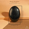 image:imageBlack Obsidian Palm Stone Natural Healing Crystal Worry Stones for Chakra Balancing Positive Energy Meditation Reiki Healing Yoga Accessories Spiritual Gifts for Women and Mens
