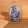 image:imageBlue Sodalite Palm Stone Natural Healing Crystal Worry Stones for Chakra Balancing Positive Energy Meditation Reiki Healing Yoga Accessories Spiritual Gifts for Women and Mens