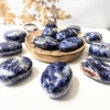 image:imageBlue Sodalite Palm Stone Natural Healing Crystal Worry Stones for Chakra Balancing Positive Energy Meditation Reiki Healing Yoga Accessories Spiritual Gifts for Women and Mens