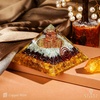 image:imageChakra Healing Crystal Pyramid Unique Birthday Gifts for Womens Mom Love One Black Tourmaline Orgonite Orgone Pyramid for Meditation Balance Positive Energy Success Office Desk DecorCitrine Aqua Garnet Pyramid