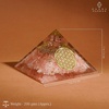 image:imageChakra Healing Crystal Pyramid Unique Birthday Gifts for Womens Mom Love One Black Tourmaline Orgonite Orgone Pyramid for Meditation Balance Positive Energy Success Office Desk DecorRose Quartz Orgone Pyramid
