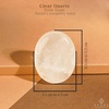 image:imageClear Quartz Palm Stone Natural Healing Crystal Worry Stones for Chakra Balancing Positive Energy Meditation Reiki Healing Yoga Accessories Spiritual Gifts for Women and Mens