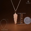 image:imageCrystal Necklace Birthday Gifts for Women Mom Natural Amazonite Healing Crystal Pendant Necklaces for Chakra Balance Good Luck Positivity Meditation Tree of Life Crystal JewelryRose Double Point and Rose Heart