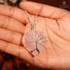 image:imageCrystal Necklace Birthday Gifts for Women Mom Natural Amazonite Healing Crystal Pendant Necklaces for Chakra Balance Good Luck Positivity Meditation Tree of Life Crystal JewelryRose Double Point and Rose Heart