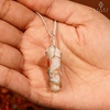 image:imageCrystal Necklace Birthday Gifts for Women Mom Natural Amazonite Healing Crystal Pendant Necklaces for Chakra Balance Good Luck Positivity Meditation Tree of Life Crystal JewelrySunstone Hexagonal