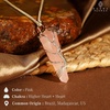 image:imageCrystal Necklace Birthday Gifts for Women Mom Natural Amazonite Healing Crystal Pendant Necklaces for Chakra Balance Good Luck Positivity Meditation Tree of Life Crystal JewelryRose Black Green