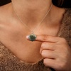 image:imageCrystal Necklace Birthday Gifts for Women Mom Natural Amazonite Healing Crystal Pendant Necklaces for Chakra Balance Good Luck Positivity Meditation Tree of Life Crystal JewelryLabradorite Set of 5