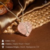 image:imageCrystal Necklace Birthday Gifts for Women Mom Natural Amazonite Healing Crystal Pendant Necklaces for Chakra Balance Good Luck Positivity Meditation Tree of Life Crystal JewelryRose Double Point and Rose Heart