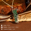 image:imageCrystal Necklace Birthday Gifts for Women Mom Natural Amazonite Healing Crystal Pendant Necklaces for Chakra Balance Good Luck Positivity Meditation Tree of Life Crystal JewelryRose Black Green