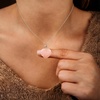 image:imageCrystal Necklace Birthday Gifts for Women Mom Natural Amazonite Healing Crystal Pendant Necklaces for Chakra Balance Good Luck Positivity Meditation Tree of Life Crystal JewelryRose Quartz Set of 5