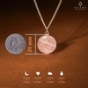 image:imageCrystal Necklace Birthday Gifts for Women Mom Natural Amazonite Healing Crystal Pendant Necklaces for Chakra Balance Good Luck Positivity Meditation Tree of Life Crystal JewelryRose Quartz Set of 5