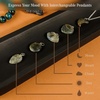 image:imageCrystal Necklace Birthday Gifts for Women Mom Natural Amazonite Healing Crystal Pendant Necklaces for Chakra Balance Good Luck Positivity Meditation Tree of Life Crystal JewelryLabradorite Set of 5