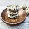 image:imageDalmatian Jasper Palm Stone Natural Healing Crystal Worry Stones for Chakra Balancing Positive Energy Meditation Reiki Healing Yoga Accessories Spiritual Gifts for Women and Mens