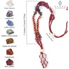image:imageHandcrafted Real Crystal Necklace for Men Stone Necklace for Women 7 Chakra Necklace Crystal with Braided Rope Spritual Rope Necklace with Crystal Pendant by Karma Pledge Clear Quartz Necklace