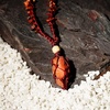 image:imageHandcrafted Real Crystal Necklace for Men Stone Necklace for Women 7 Chakra Necklace Crystal with Braided Rope Spritual Rope Necklace with Crystal Pendant by Karma Pledge Red Jasper