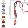image:imageHandcrafted Real Crystal Necklace for Men Stone Necklace for Women 7 Chakra Necklace Crystal with Braided Rope Spritual Rope Necklace with Crystal Pendant by Karma Pledge Unakite