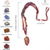 image:imageHandcrafted Real Crystal Necklace for Men Stone Necklace for Women 7 Chakra Necklace Crystal with Braided Rope Spritual Rope Necklace with Crystal Pendant by Karma Pledge Tiger Eye