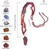 image:imageHandcrafted Real Crystal Necklace for Men Stone Necklace for Women 7 Chakra Necklace Crystal with Braided Rope Spritual Rope Necklace with Crystal Pendant by Karma Pledge Black Tourmaline