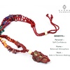 image:imageHandcrafted Real Crystal Necklace for Men Stone Necklace for Women 7 Chakra Necklace Crystal with Braided Rope Spritual Rope Necklace with Crystal Pendant by Karma Pledge Tiger Eye