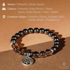 image:imageKARMAPLEDGE Healing Crystal Bracelets for Men amp Women Spiritual Positive Energy amp Balance Handmade 6mm Crystal Beads Bracelets108 Hematite with Smokey Quartz  Charm