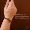 image:imageKARMAPLEDGE Healing Crystal Bracelets for Men amp Women Spiritual Positive Energy amp Balance Handmade 6mm Crystal Beads Bracelets108 Hematite with Smokey Quartz  Charm