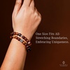 image:imageKARMAPLEDGE Healing Crystal Bracelets for Men amp Women Spiritual Positive Energy amp Balance Handmade 6mm Crystal Beads Bracelets202 Combo Multi Picso Pack of 2
