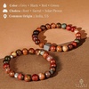 image:imageKARMAPLEDGE Healing Crystal Bracelets for Men amp Women Spiritual Positive Energy amp Balance Handmade 6mm Crystal Beads Bracelets202 Combo Multi Picso Pack of 2