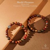 image:imageKARMAPLEDGE Healing Crystal Bracelets for Men amp Women Spiritual Positive Energy amp Balance Handmade 6mm Crystal Beads Bracelets202 Combo Multi Picso Pack of 2
