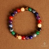 image:imageKARMAPLEDGE Healing Crystal Bracelets for Men amp Women Spiritual Positive Energy amp Balance Handmade 6mm Crystal Beads Bracelets7 Chakra Single Beads Dimond Cut