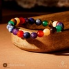 image:imageKARMAPLEDGE Healing Crystal Bracelets for Men amp Women Spiritual Positive Energy amp Balance Handmade 6mm Crystal Beads Bracelets7 Chakra Single Beads Dimond Cut