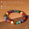 image:imageKARMAPLEDGE Healing Crystal Bracelets for Men amp Women Spiritual Positive Energy amp Balance Handmade 6mm Crystal Beads Bracelets7 Chakra Single Beads Dimond Cut