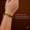 image:imageKARMAPLEDGE Healing Crystal Bracelets for Womens and Mens Spiritual Positive Energy amp Balance Handmade Natural Crystal Beads Bracelets106 Unakite One Stone