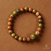 image:imageKARMAPLEDGE Healing Crystal Bracelets for Womens and Mens Spiritual Positive Energy amp Balance Handmade Natural Crystal Beads Bracelets106 Unakite One Stone