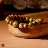 image:imageKARMAPLEDGE Healing Crystal Bracelets for Womens and Mens Spiritual Positive Energy amp Balance Handmade Natural Crystal Beads Bracelets106 Unakite One Stone