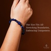 image:imageKARMAPLEDGE Healing Crystal Bracelets for Womens and Mens Spiritual Positive Energy amp Balance Handmade Natural Crystal Beads Bracelets107 Blue Tiger Eye One Stone