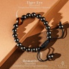 image:imageKARMAPLEDGE Healing Crystal Bracelets for Womens and Mens Spiritual Positive Energy amp Balance Handmade Natural Crystal Beads Bracelets115 Hematite with Tiger Eye