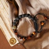 image:imageKARMAPLEDGE Healing Crystal Bracelets for Womens and Mens Spiritual Positive Energy amp Balance Handmade Natural Crystal Beads Bracelets120 Lava Rock  Tiger Eye
