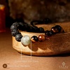 image:imageKARMAPLEDGE Healing Crystal Bracelets for Womens and Mens Spiritual Positive Energy amp Balance Handmade Natural Crystal Beads Bracelets120 Lava Rock  Tiger Eye