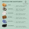 image:imageKARMAPLEDGE Sagittarius Zodiac Sign Healing Stone Set with 7 Chakra Tree of Life  Horoscope Birthstone Crystal Box Set  Astrology Crystal Healing Horoscope Birthday Gift SetSagittarius
