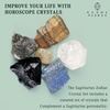 image:imageKARMAPLEDGE Sagittarius Zodiac Sign Healing Stone Set with 7 Chakra Tree of Life  Horoscope Birthstone Crystal Box Set  Astrology Crystal Healing Horoscope Birthday Gift SetSagittarius