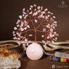 image:imageRose Quartz Crystal Tree of Life Birthday Gifts for Women Girls Friends Handmade Chakra Healing Crystals Tree for Home Office Decor Positivity Good Luck Money Unique Gifts for Her Mom SisterBall Base Rose Quartz Crystal Tree