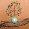 image:imageRose Quartz Crystal Tree of Life Birthday Gifts for Women Girls Friends Handmade Chakra Healing Crystals Tree for Home Office Decor Positivity Good Luck Money Unique Gifts for Her Mom SisterBall Base Green Aventurine Crystal Tree