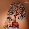 image:imageRose Quartz Crystal Tree of Life Birthday Gifts for Women Girls Friends Handmade Chakra Healing Crystals Tree for Home Office Decor Positivity Good Luck Money Unique Gifts for Her Mom SisterWooden Base Black Obsidian Crystal Tree
