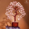 image:imageRose Quartz Crystal Tree of Life Birthday Gifts for Women Girls Friends Handmade Chakra Healing Crystals Tree for Home Office Decor Positivity Good Luck Money Unique Gifts for Her Mom SisterWooden Base Rose Quartz Crystal Tree