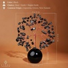 image:imageRose Quartz Crystal Tree of Life Birthday Gifts for Women Girls Friends Handmade Chakra Healing Crystals Tree for Home Office Decor Positivity Good Luck Money Unique Gifts for Her Mom SisterBall Base Black Obsidian Crystal Tree