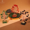 image:imageRose Quartz Crystal Tree of Life Birthday Gifts for Women Girls Friends Handmade Chakra Healing Crystals Tree for Home Office Decor Positivity Good Luck Money Unique Gifts for Her Mom SisterSet of 12 Mini Pyramid Base Trees Crystal Tree