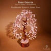 image:imageRose Quartz Crystal Tree of Life Birthday Gifts for Women Girls Friends Handmade Chakra Healing Crystals Tree for Home Office Decor Positivity Good Luck Money Unique Gifts for Her Mom SisterWooden Base Rose Quartz Crystal Tree