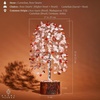 image:imageRose Quartz Crystal Tree of Life Birthday Gifts for Women Girls Friends Handmade Chakra Healing Crystals Tree for Home Office Decor Positivity Good Luck Money Unique Gifts for Her Mom SisterWooden Basedual Beads Rose  Carnelian Tree