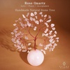 image:imageRose Quartz Crystal Tree of Life Birthday Gifts for Women Girls Friends Handmade Chakra Healing Crystals Tree for Home Office Decor Positivity Good Luck Money Unique Gifts for Her Mom SisterBall Base Rose Quartz Crystal Tree